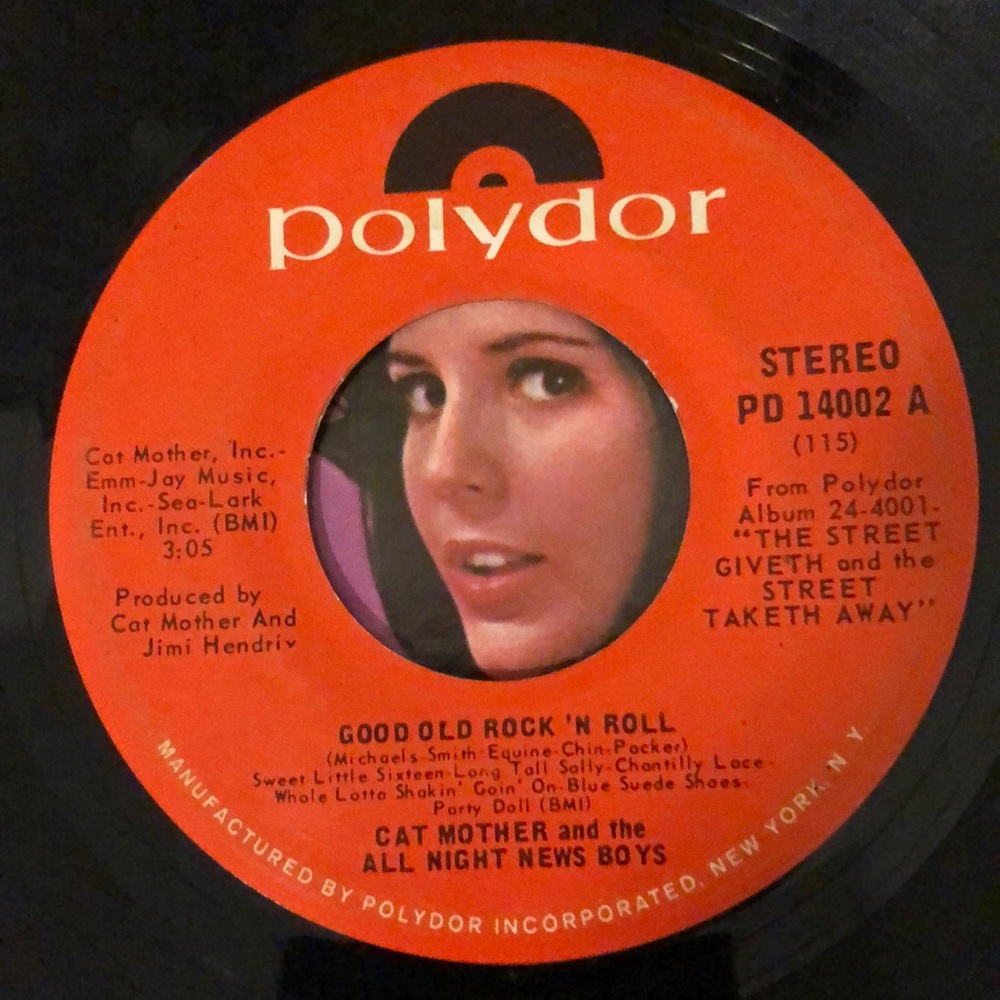 Cat Mother And The All Night News Boys Vinyl 45 Record '69